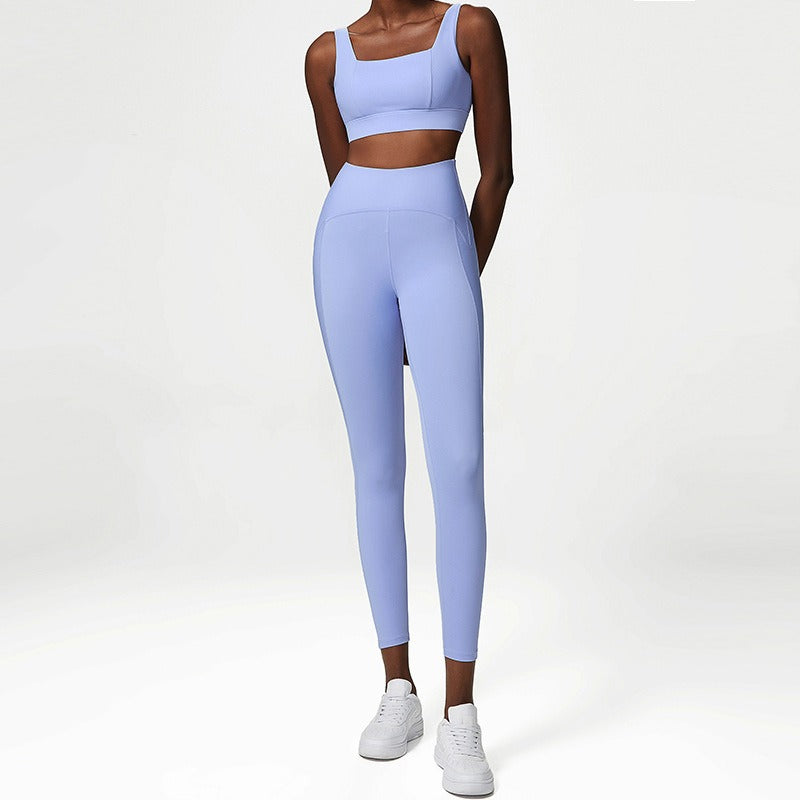 European and American yoga suits for women nude fitness suits